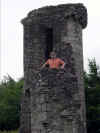 Scott in the tower of St. John the Baptist (93399 bytes)