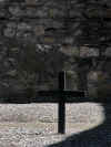 Cross Marker in Kilmainham Gaol Courtyard (102293 bytes)