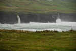 Waterfalls from cliffs near Doolin