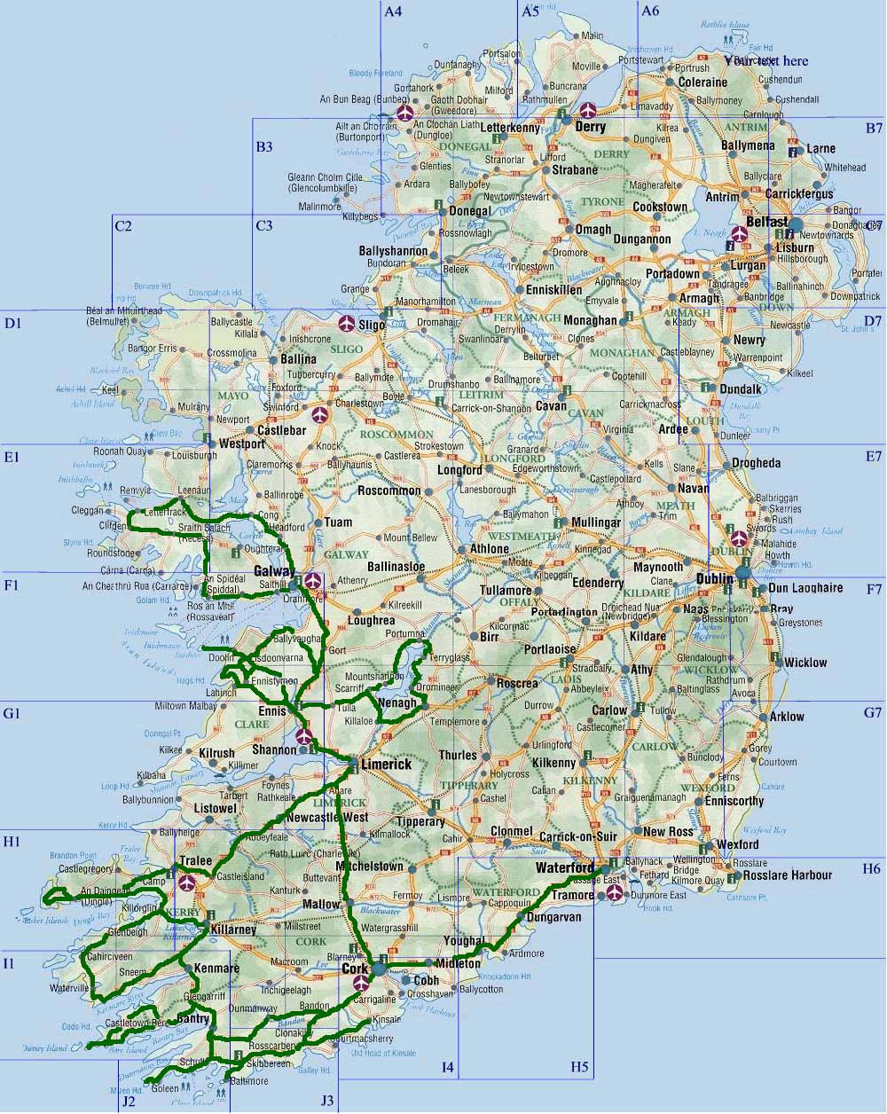 Digital Ireland Tour Map 2005